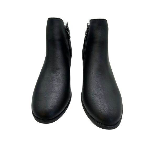 Vepose Black 911 Classic Ankle Boot with Zipper and Low Heel - Picture 5 of 9